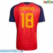 Camisa de time de futebol Espanha Martin Zubimendi #18 Replicas 1º Equipamento Mundo 2026 Manga Curta
